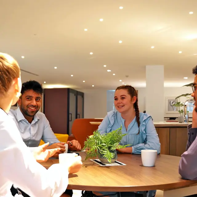 Members enjoy TopBrewer coffee at Beaumont's flexible workplaces