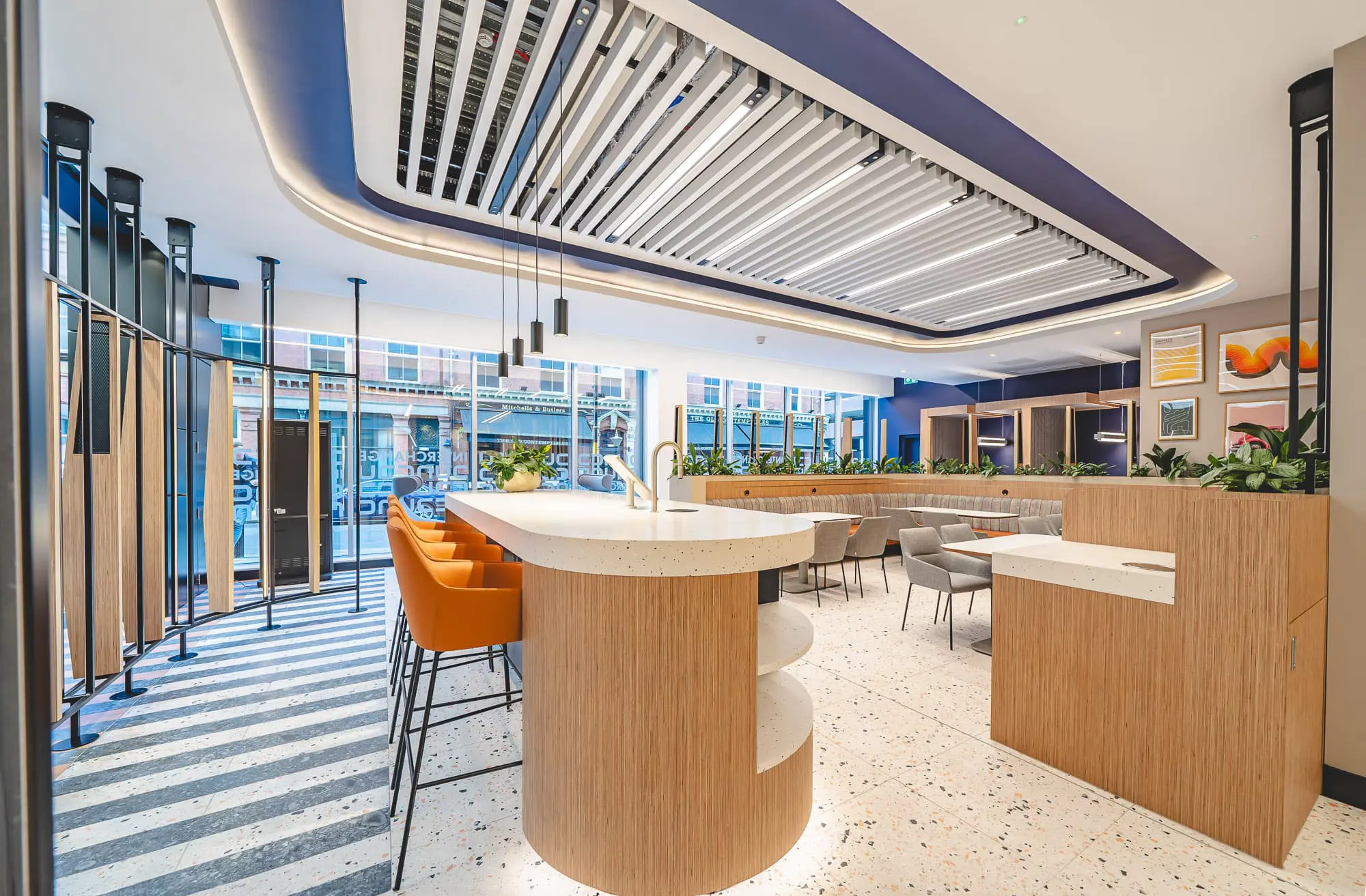 Interchange Place Birmingham refurbished reception with TopBrewer coffee solution