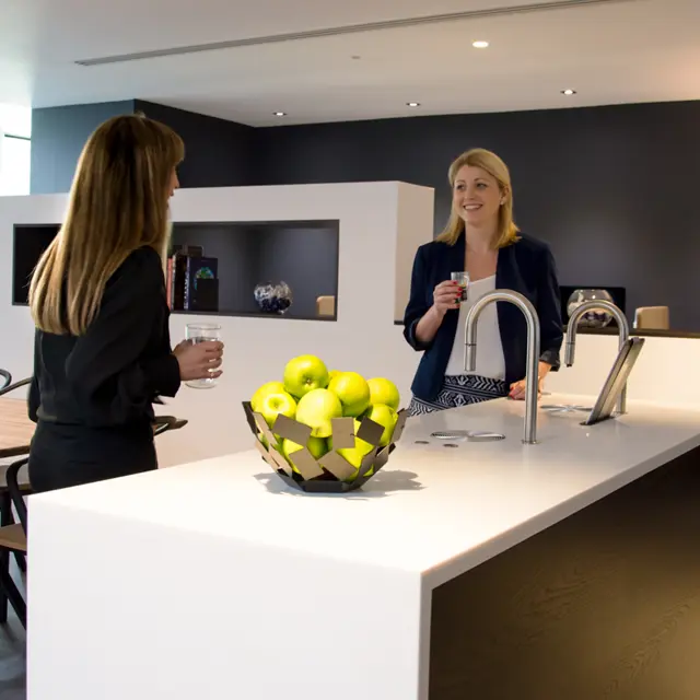 Co-working at BE Offices with coffee from TopBrewer