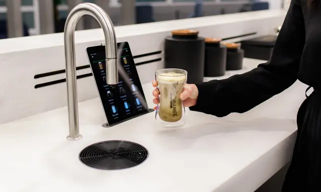 AmTrust TopBrewer coffee close up
